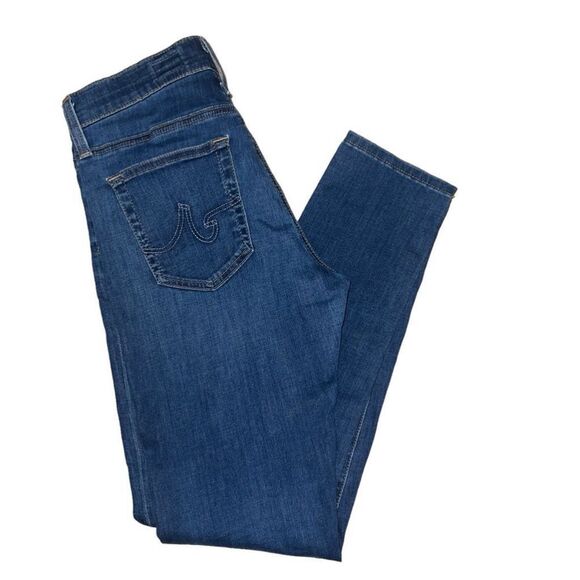 AG Adriano Goldschmied Farrah High Rise Skinny Crop Women’s Jeans Size 27 Blue - Picture 3 of 5